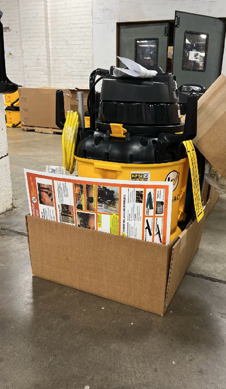 Jenny Myers, Kaivac — after: the box built around the machine
